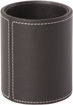 Picture of OSCO BROWN LEATHER PEN POT ROUND